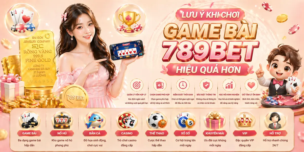 Lưu ý khi chơi game bài 789bet hiệu quả hơn